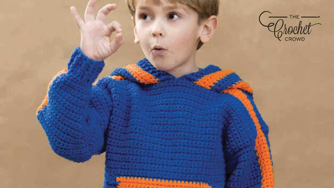 Children’s Hoodie Pullover Crochet Sweater Pattern