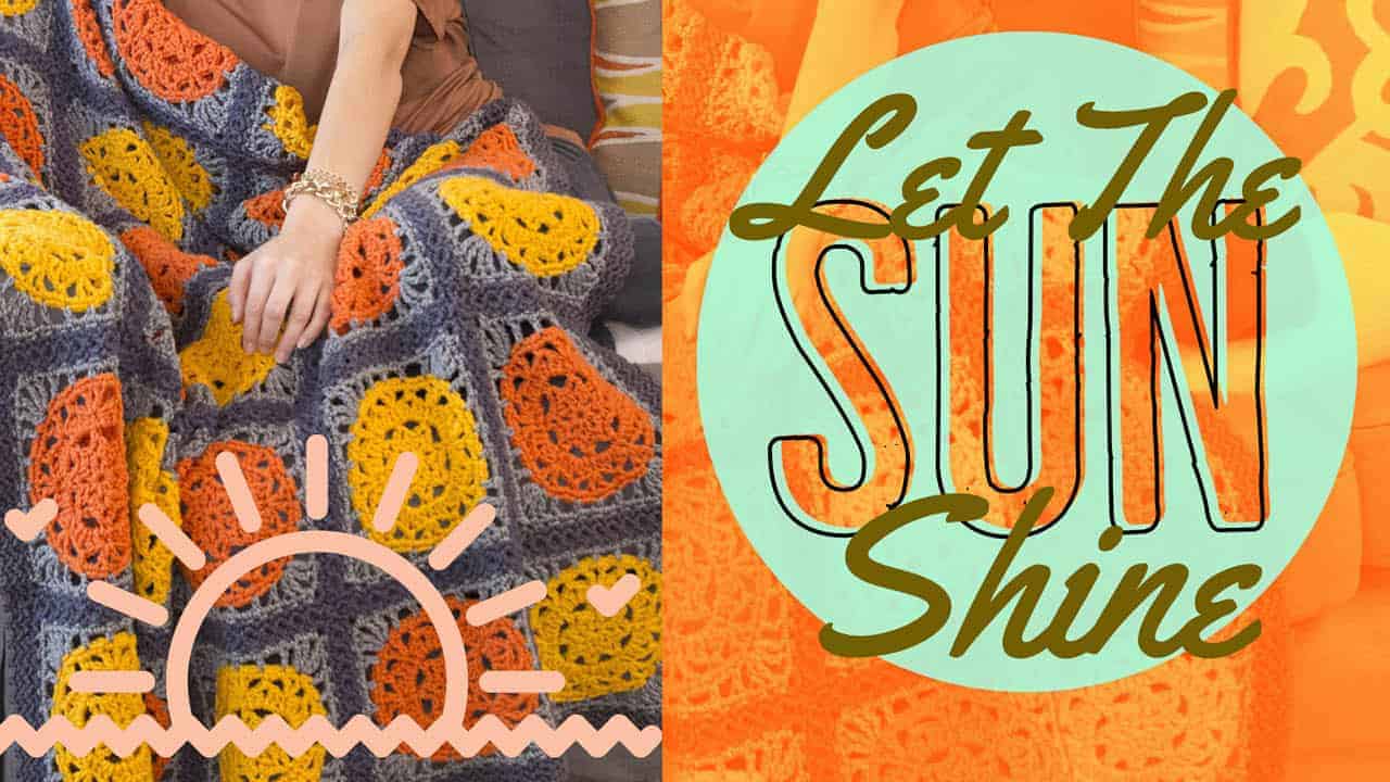 Easy Travel Crochet Project: Sun Shine Throw