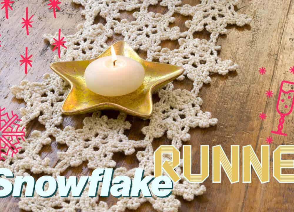 Crochet Snowflake Runner