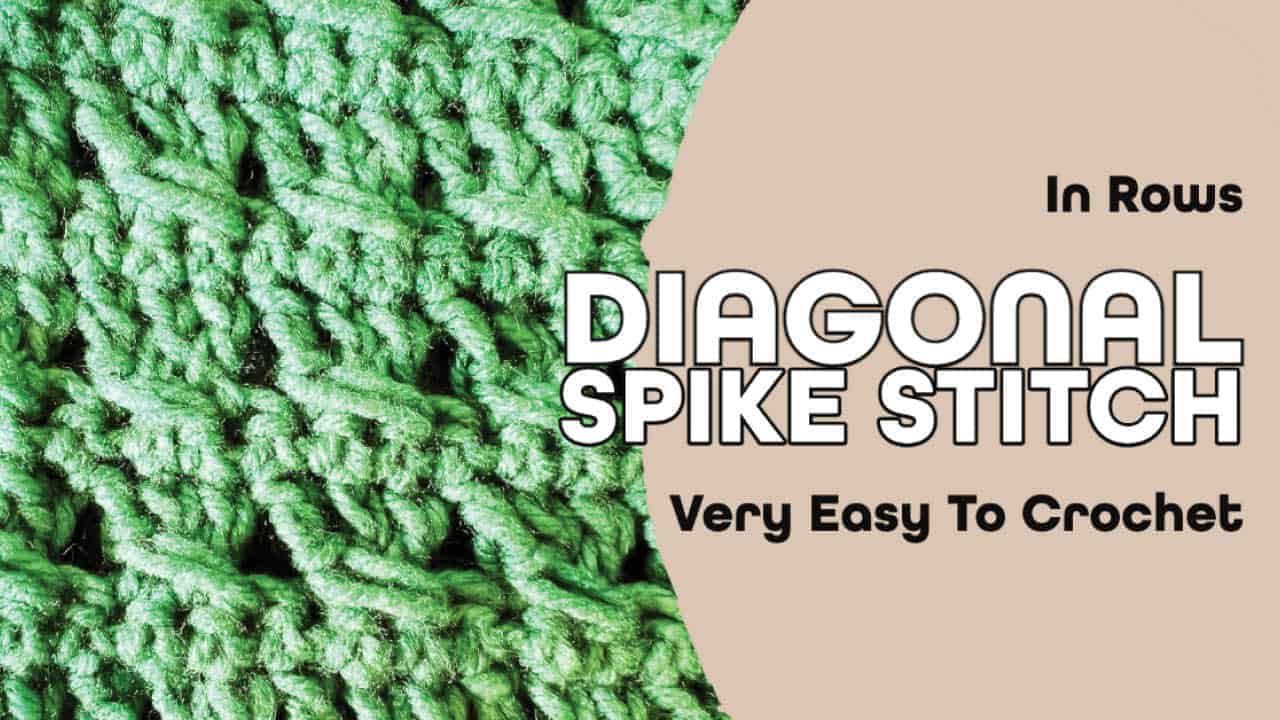 Diagonal Spike Stitch In Rows