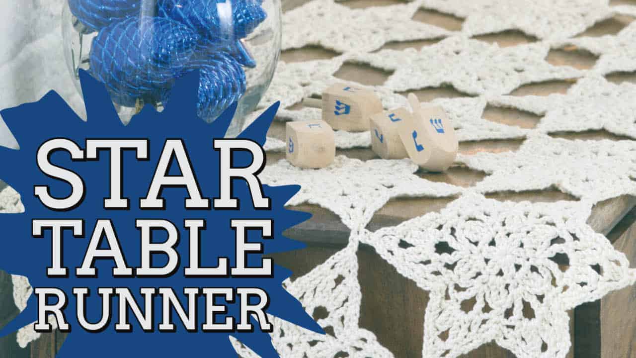 Crochet Star Table Runner