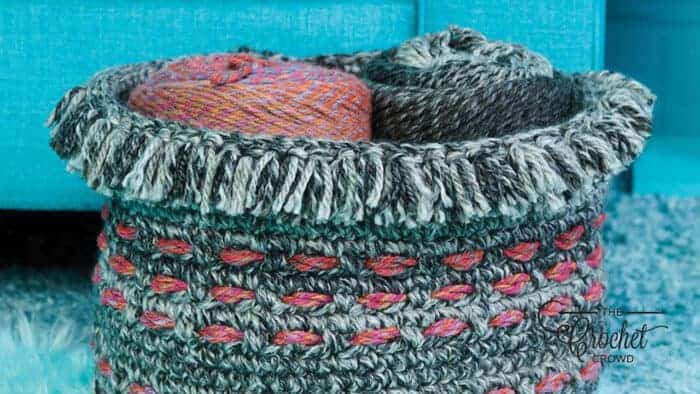 Caron Woven Bands Crochet Blanket