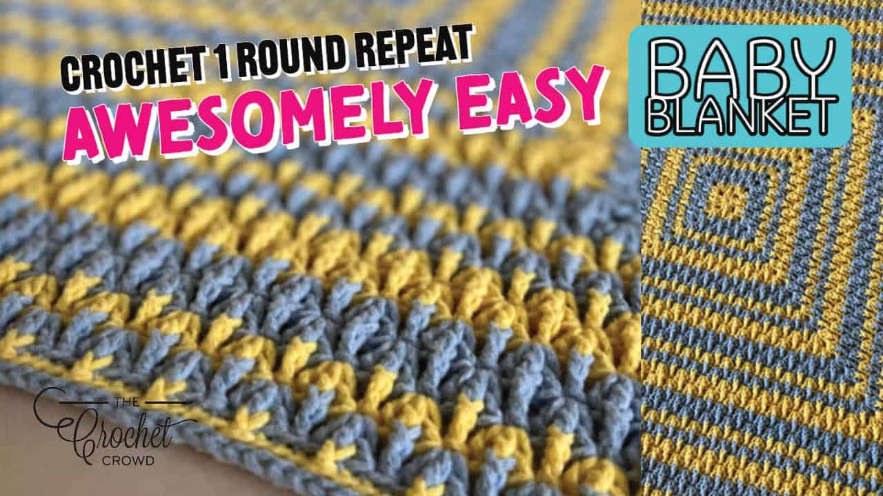 Crochet Textured Granny Baby Blanket + Tutorial