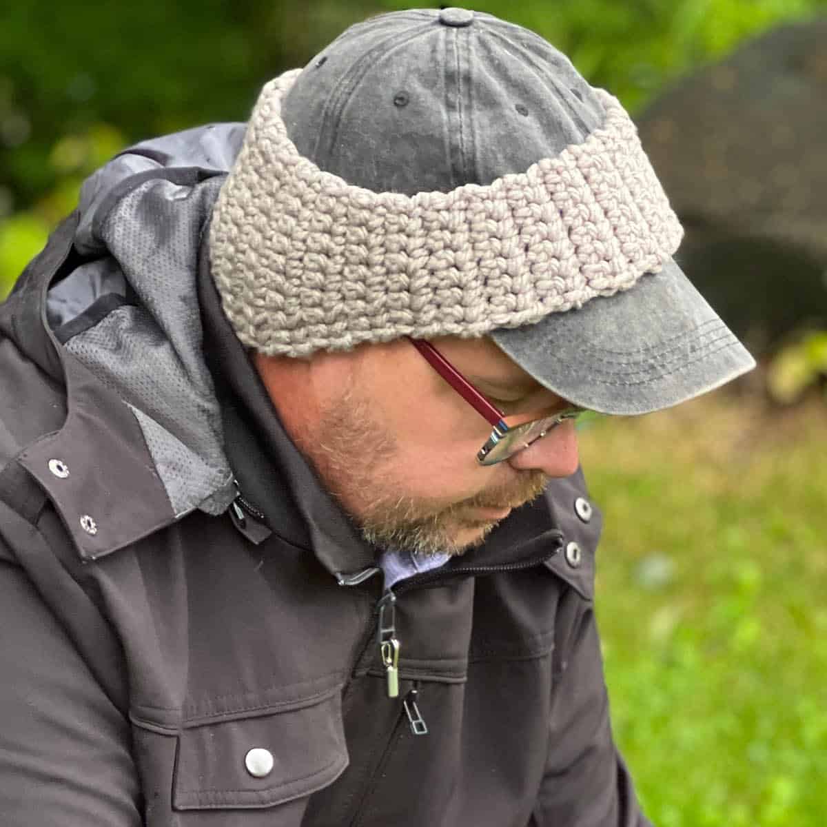 Crochet Ball Cap Headband Pattern