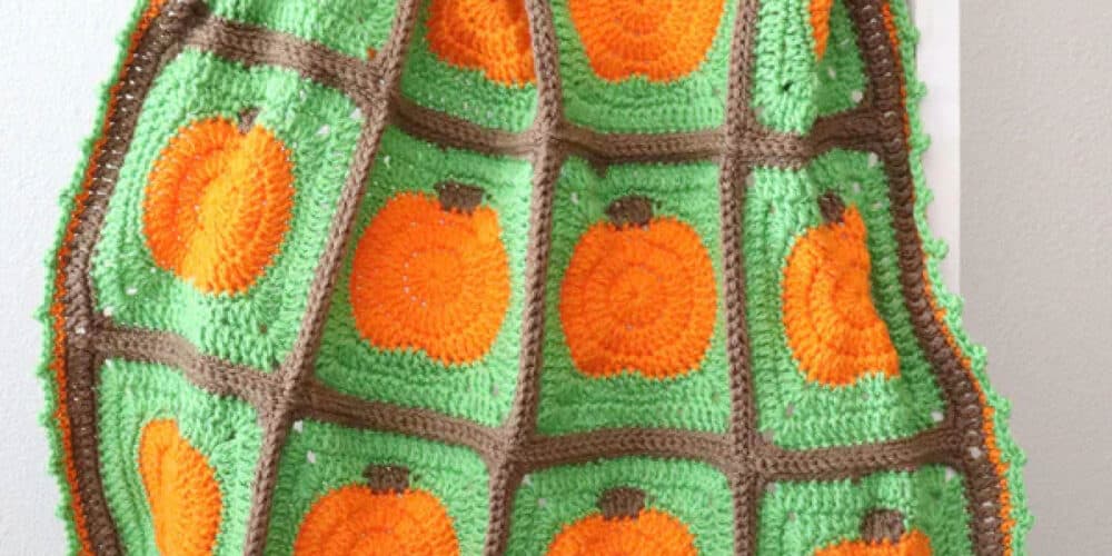 Crochet Pumpkin Patch Blanket Pattern