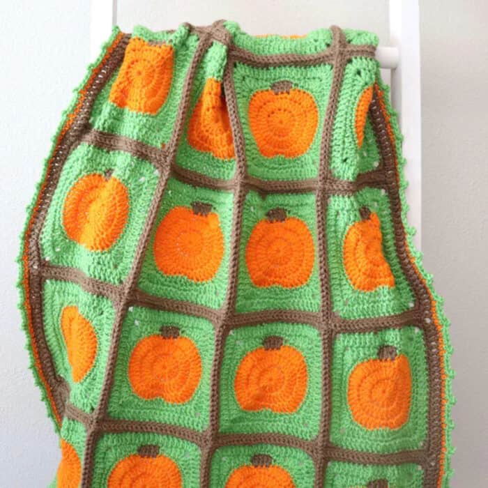 Crochet Pumpkin Patch Blanket Pattern