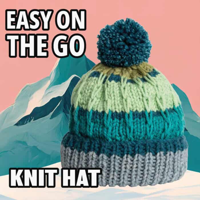 Easy Knit Hat - On The GO Pattern