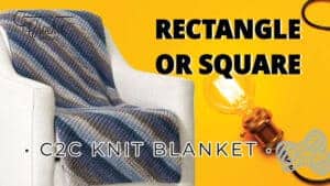 Knit Corner to Corner Thick Blanket
