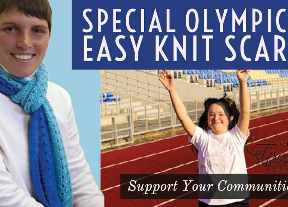 Special Olympics Easy Knit Scarf