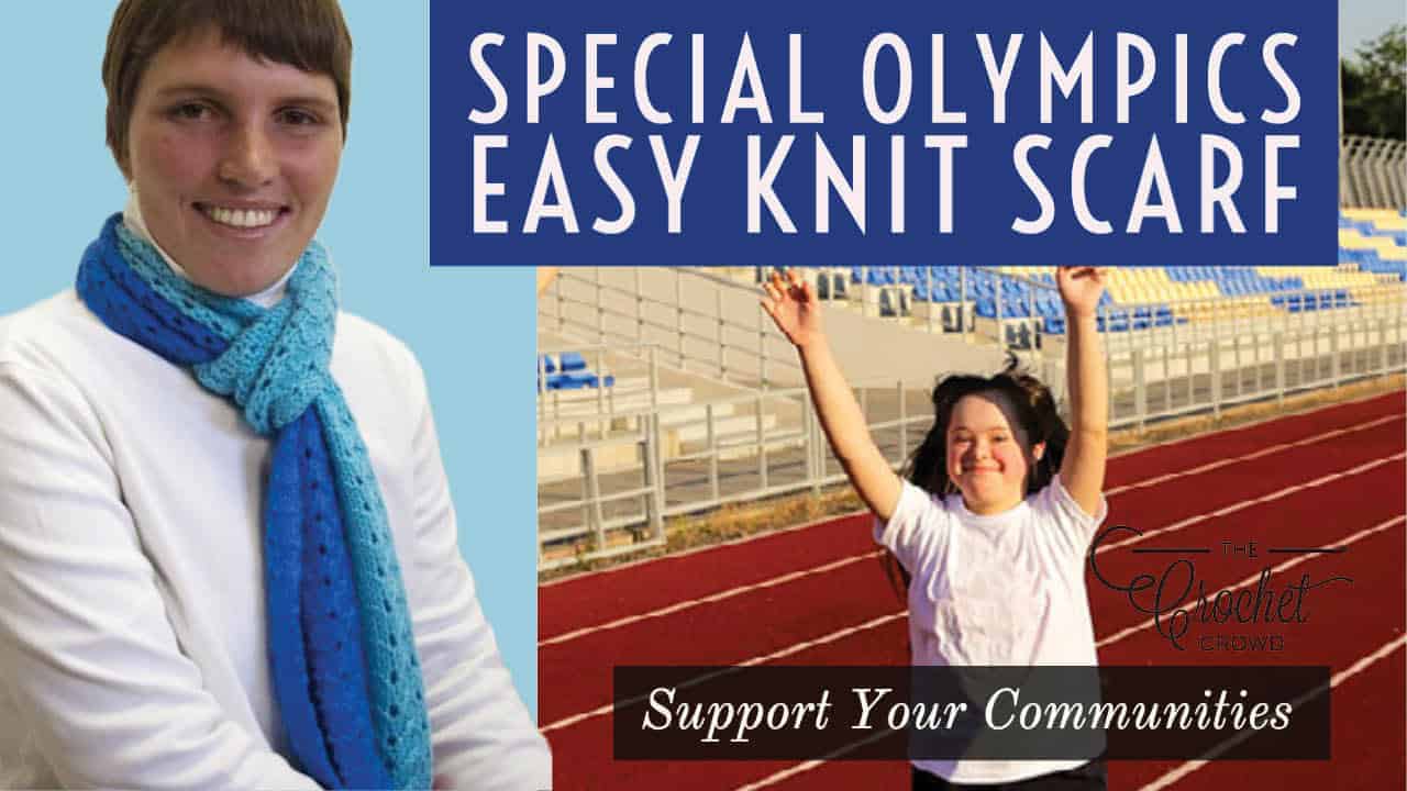 Special Olympics Easy Knit Scarf