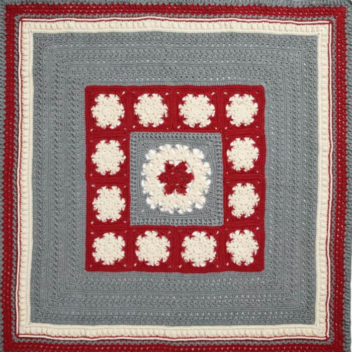 Crochet Snow Days with Hot Chocolate Blanket Square