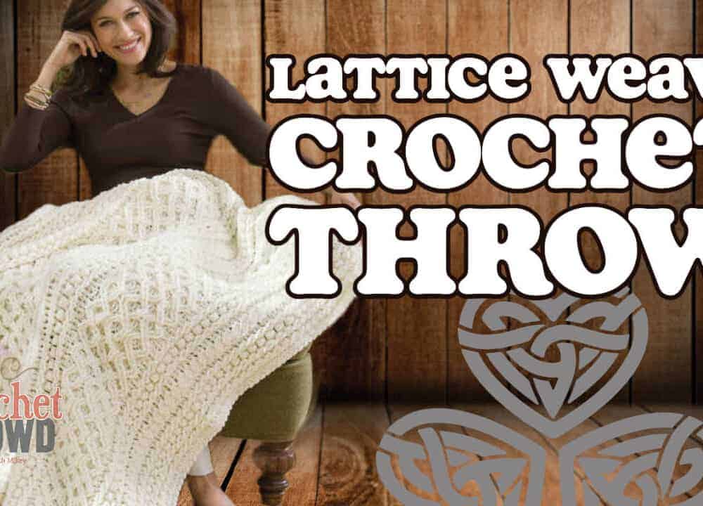 Crochet Lattice Weave Throw