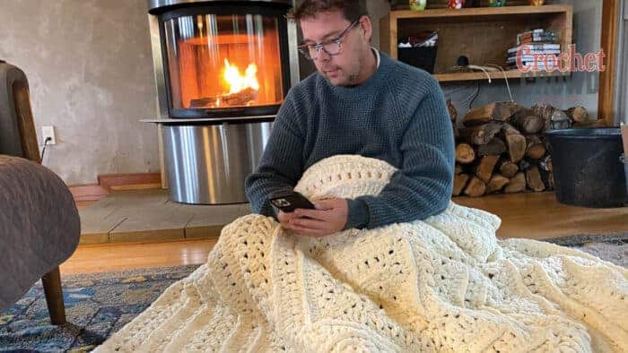 Study of Snow Crochet Blanket