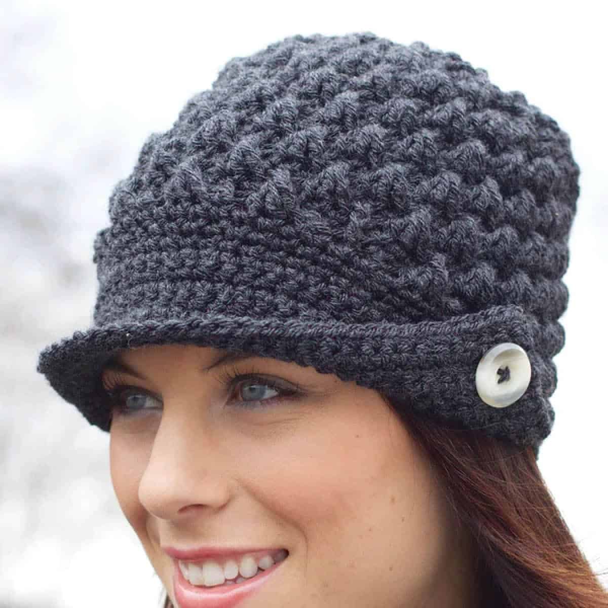 Crochet Woman's Peak Hat Pattern