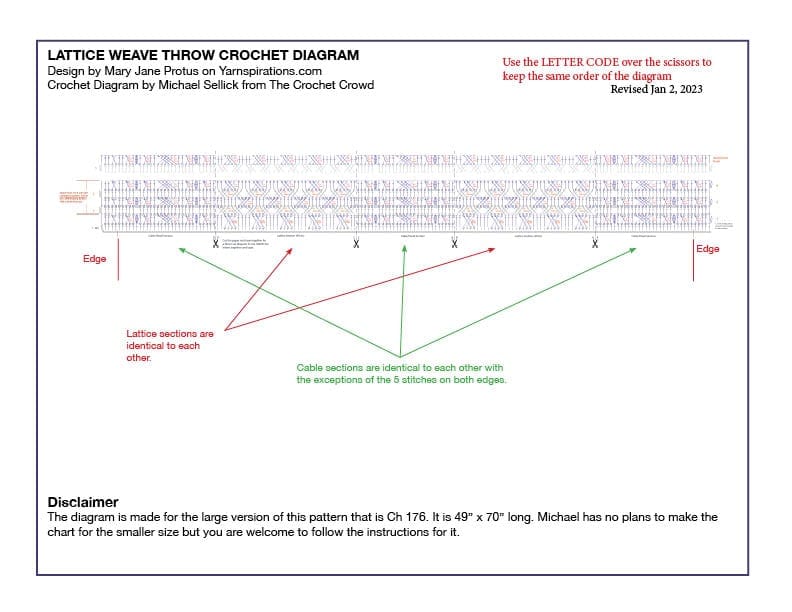 Lattice Weave Crochet Diagram Page 7