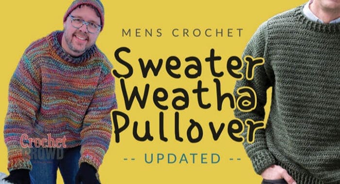 Mikeys Marled Crochet Sweater