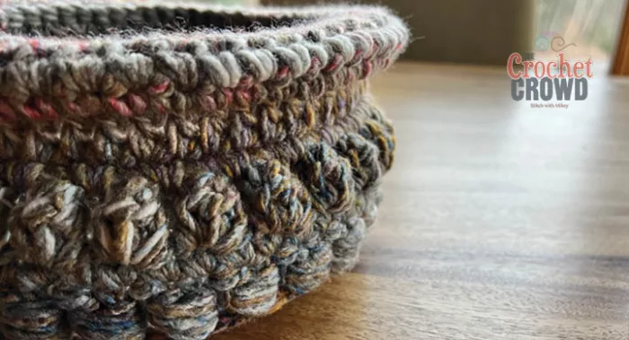 Small Basket Crochet Bowl
