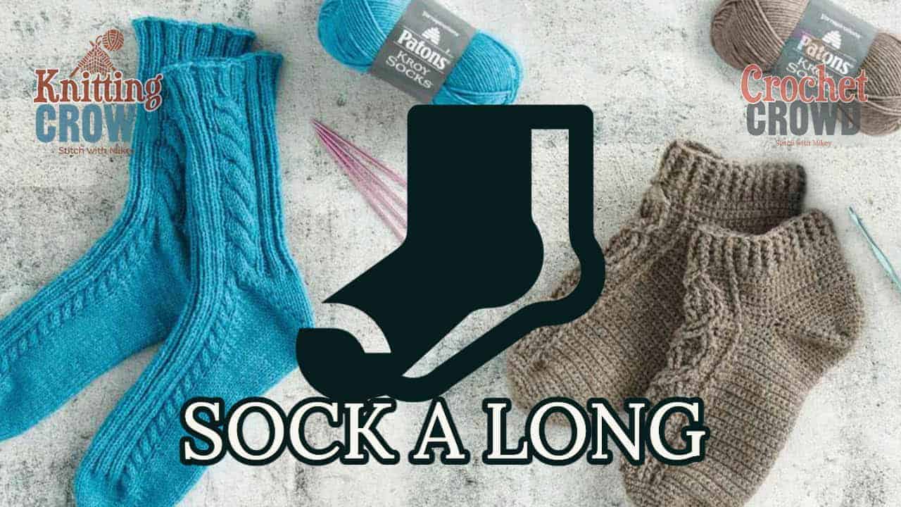 2023 Sock A Long for Crocheters and Knitters + Tutorial