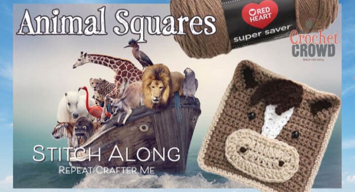 2023 Animal Squares Stitch Along by Sarah Repeat Crafter Me