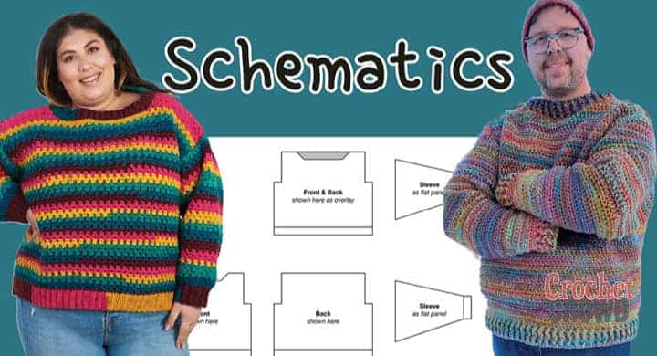 Garment Schematics in Crochet Patterns