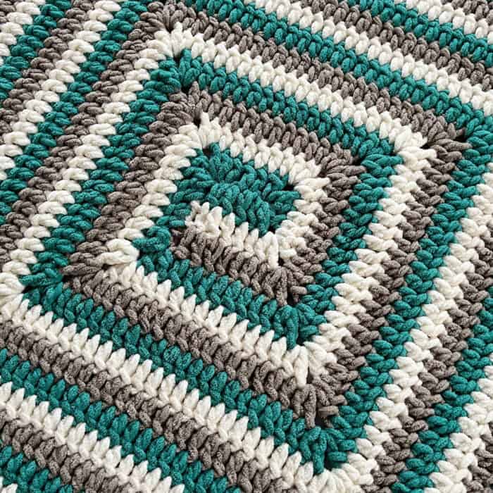 Crochet Never Ending Blanket Solid Double Crochet