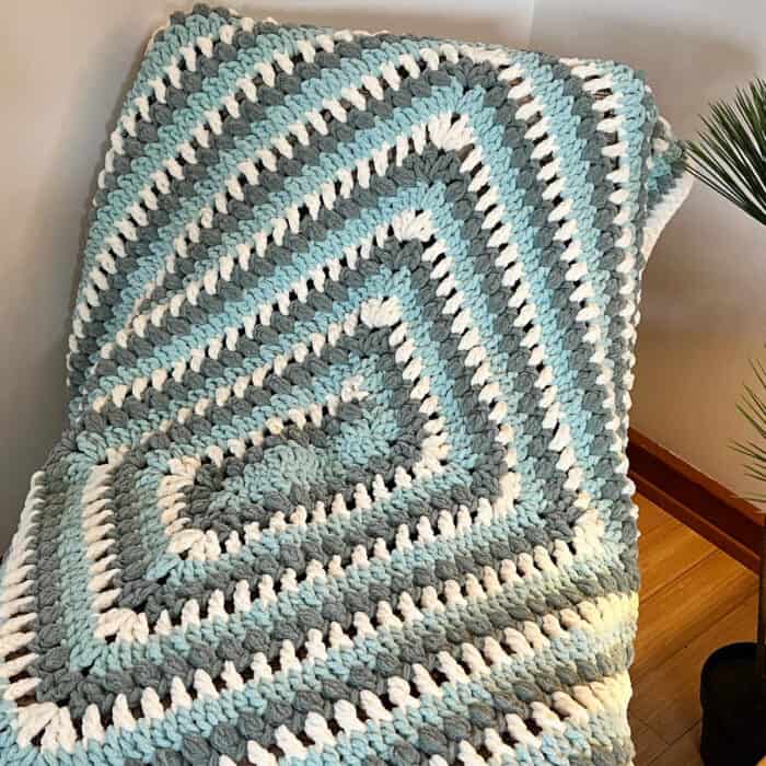 Crochet Textured Never Ending Blanket
