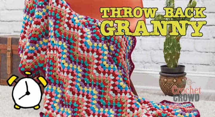 Crochet Throw Back Granny Ripple Blanket + Tutorial