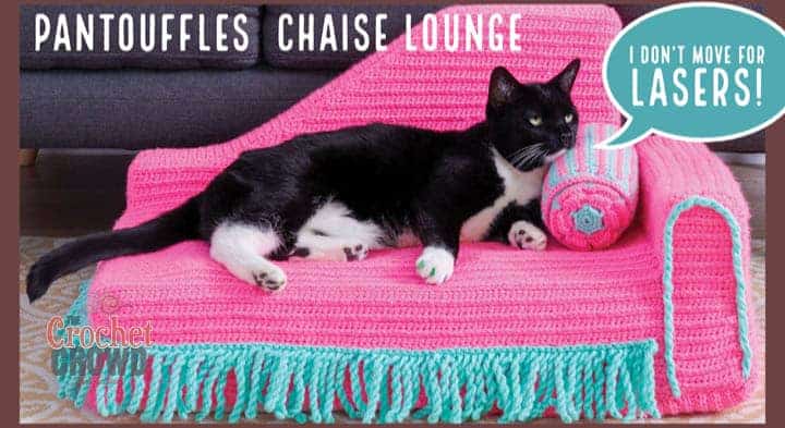 Crochet Cat Chaise Lounge