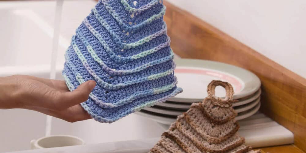 Crochet Mitered Dishcloth Pattern