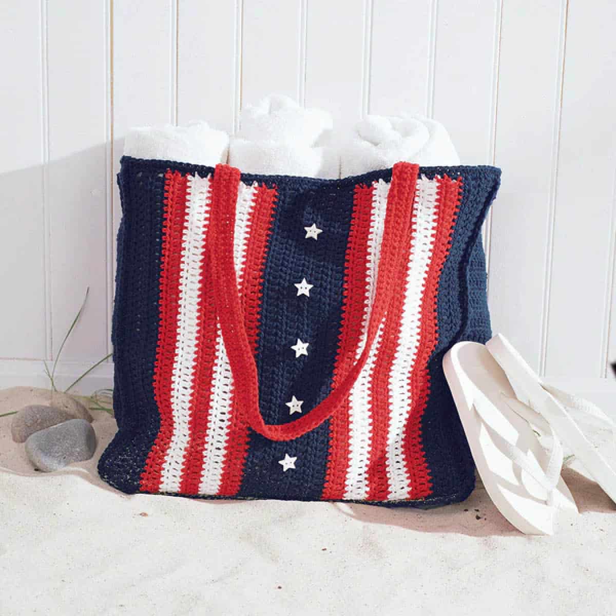 Crochet American Beach Bag Pattern