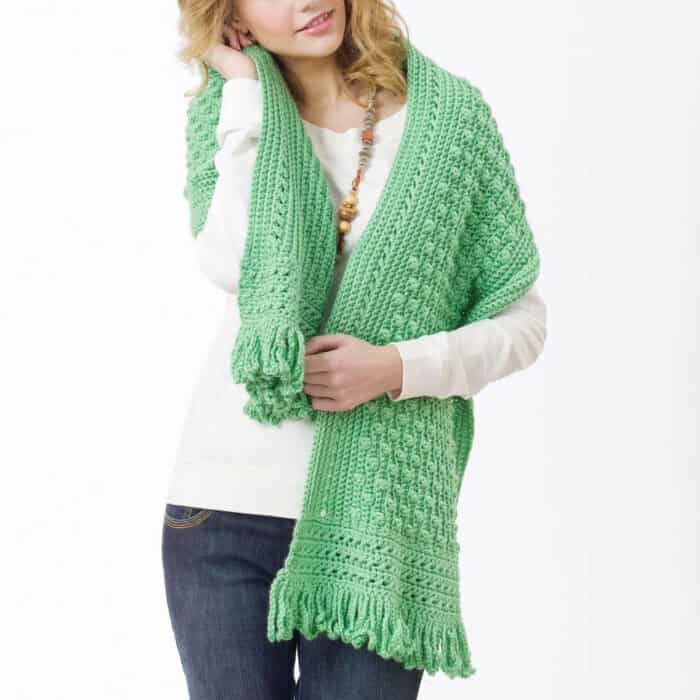 Crochet Caron Friendship Wrap Pattern