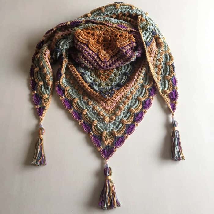 Crochet Lost in Time Shawl Pattern