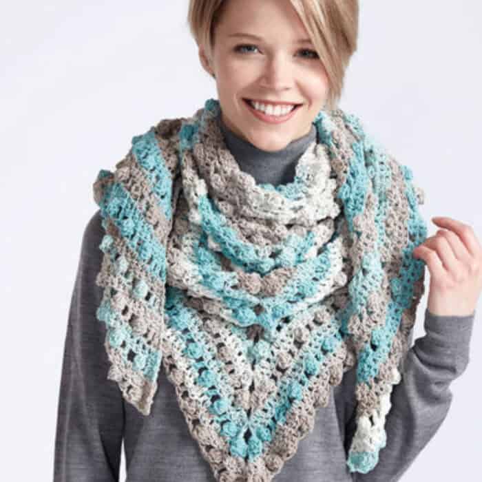 Crochet Make A Point Shawl Pattern