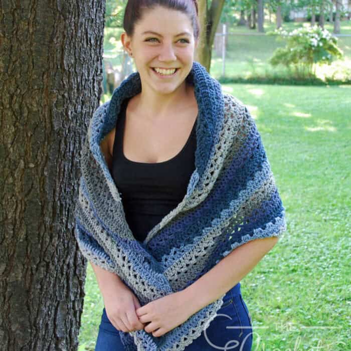 Crochet Nightberry Shawl Pattern