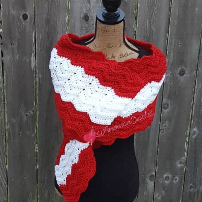 Crochet Peppermint Wrap Pattern