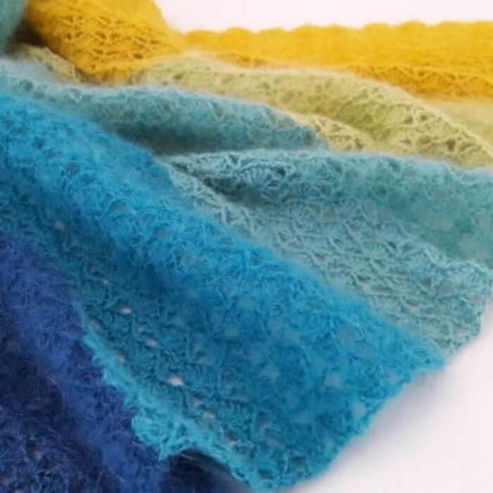 Crochet Soft Pashmina Shawl Pattern