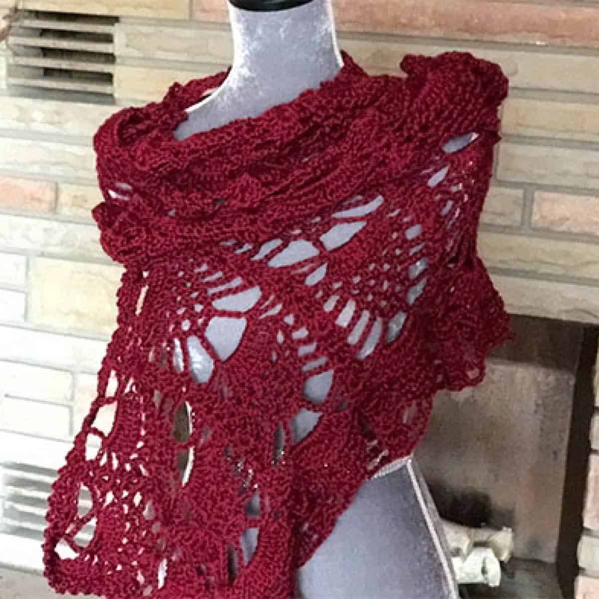 Crochet Soft Pineapple Shawl Pattern