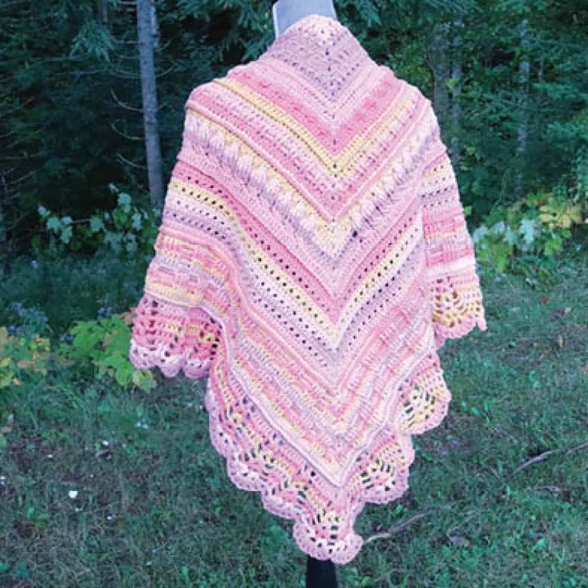 Crochet Study of Texture Shawl Pattern