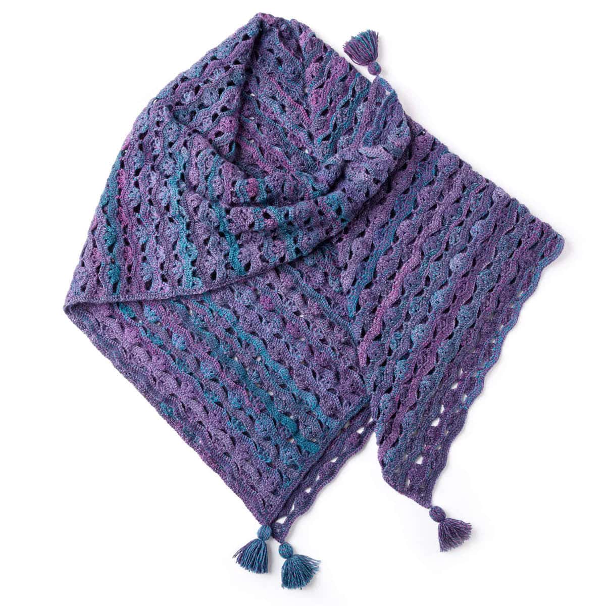 Crochet Wrapped in Waves Shawl Pattern