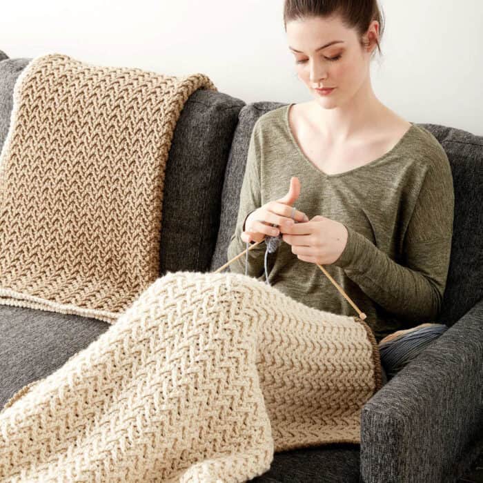 Textured Lap Blanket Crochet Pattern