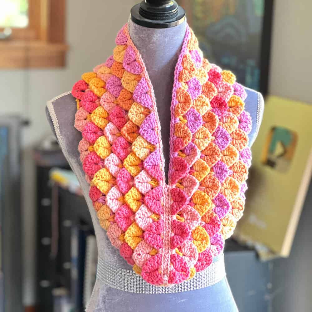 Crochet Dragon Breast Cowl Pattern