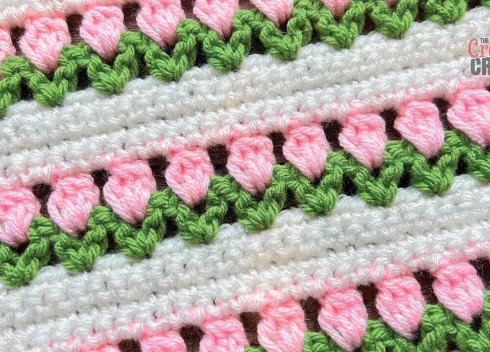 Crochet Flat Flower Stitch