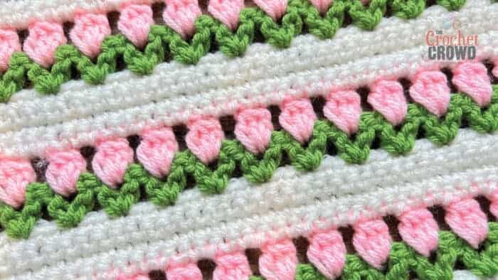 Crochet Flat Flower Stitch