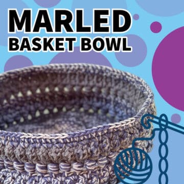 Crochet Marled Basket Cowl Pattern