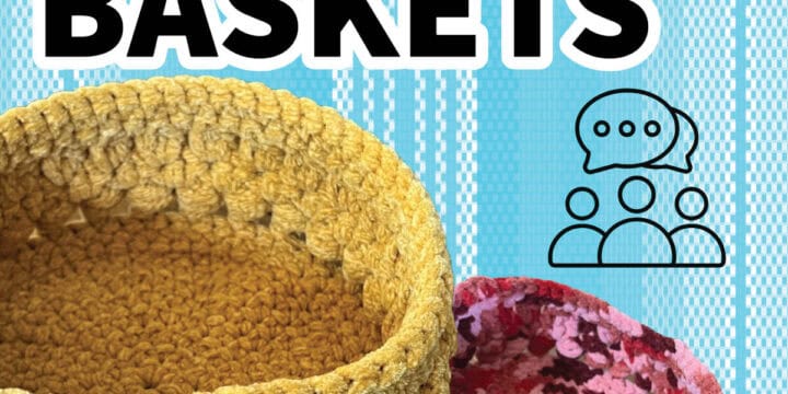 Crochet Mini Social Baskets Pattern