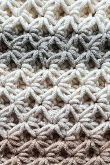 Crochet Raised Star Stitch