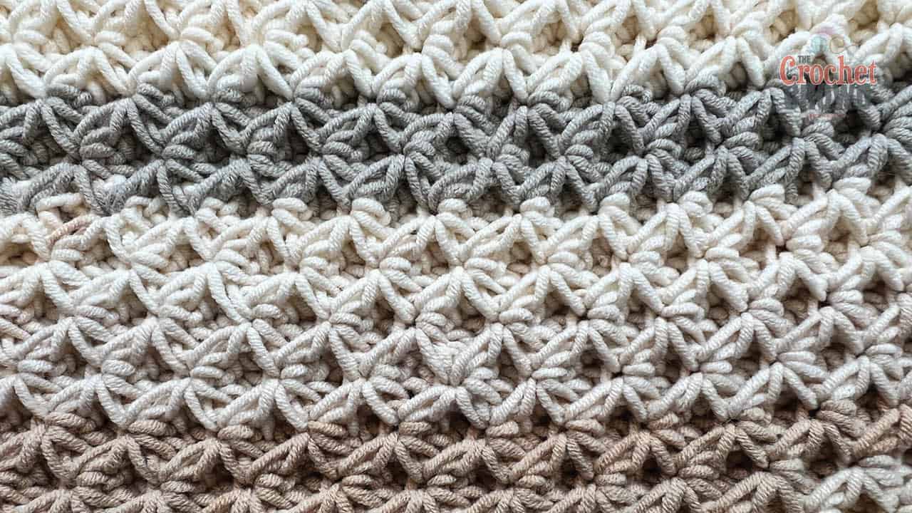 Crochet Raised Star Stitch in Rounds Tutorial