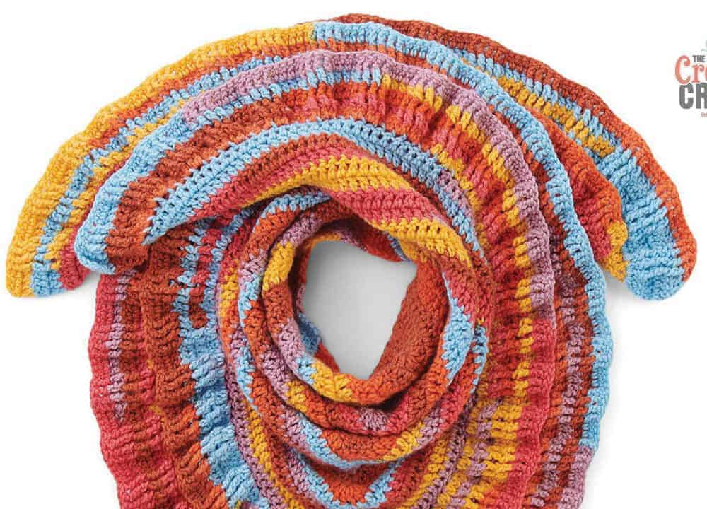 Crochet Ruffled Shawl
