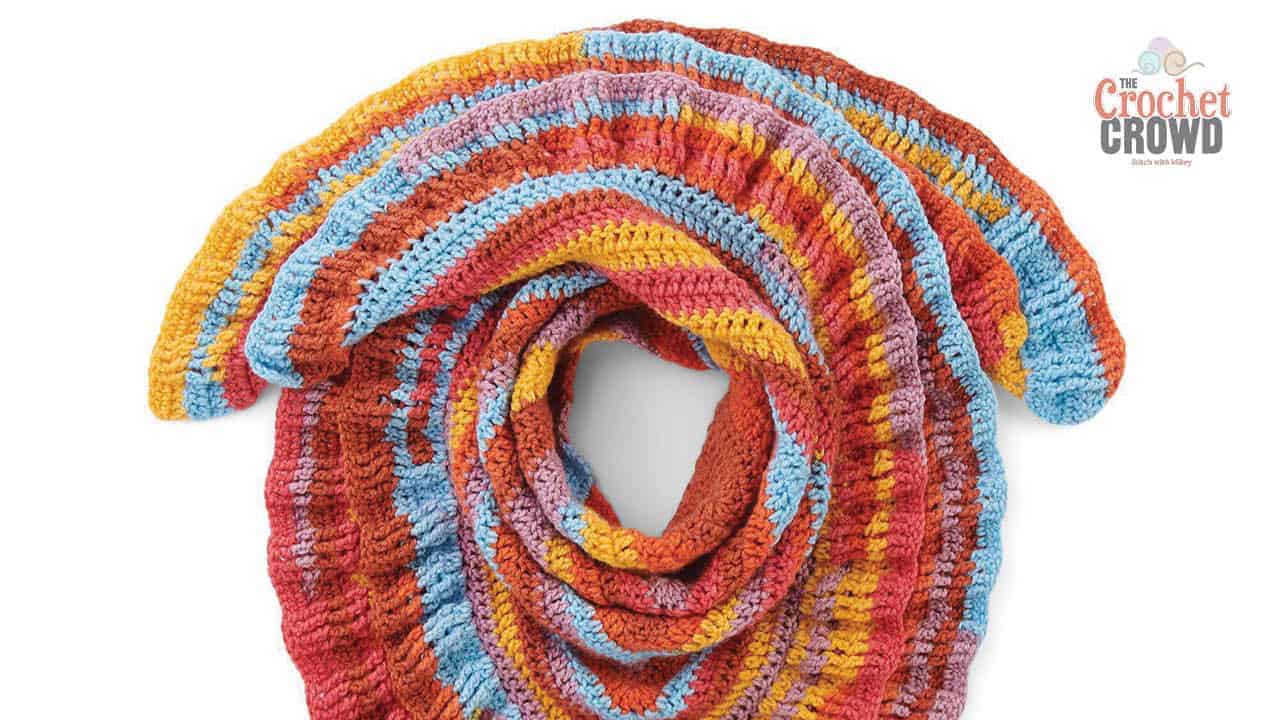 Crochet Ruffled Shawl