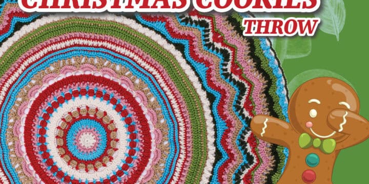 Study of Christmas Cookies Throw Crochet Stitch Along